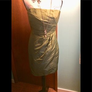 J.Crew wedding Cocktail dress in Satiny green